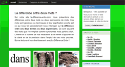 Desktop Screenshot of la-difference-entre.com