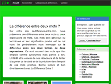 Tablet Screenshot of la-difference-entre.com